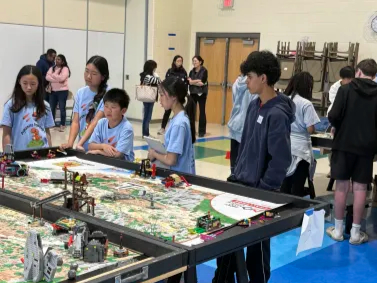 Library workshop with students