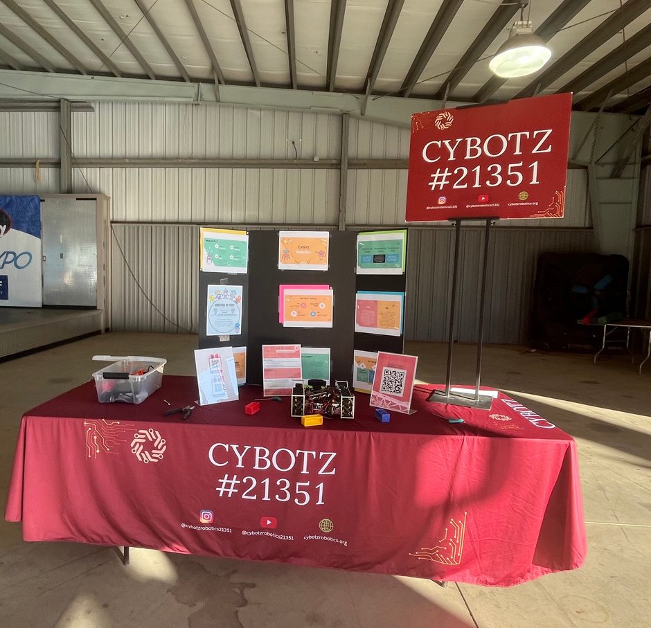 Cybotz #21351 booth at the Charlotte Motor Speedway STEAM Expo